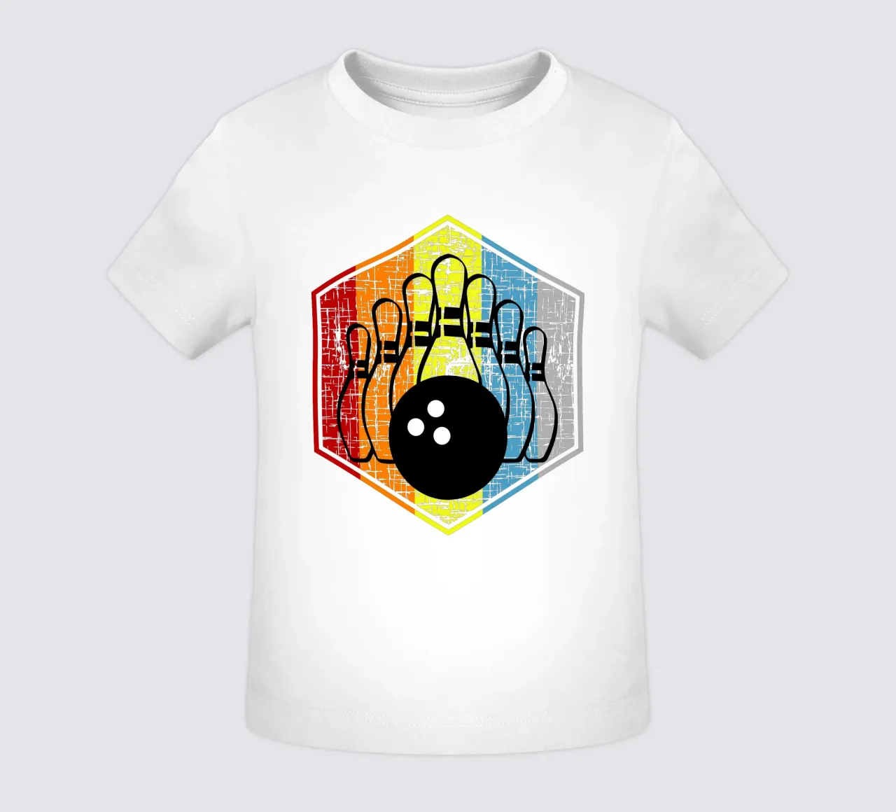 Bowling dal design retrò maglietta neonato da vickeyroads