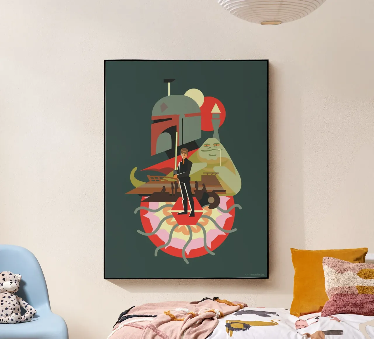 Jabbas Fall plexiglass da Star Wars