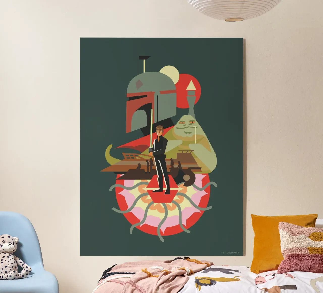 Jabbas Fall plexiglass da Star Wars