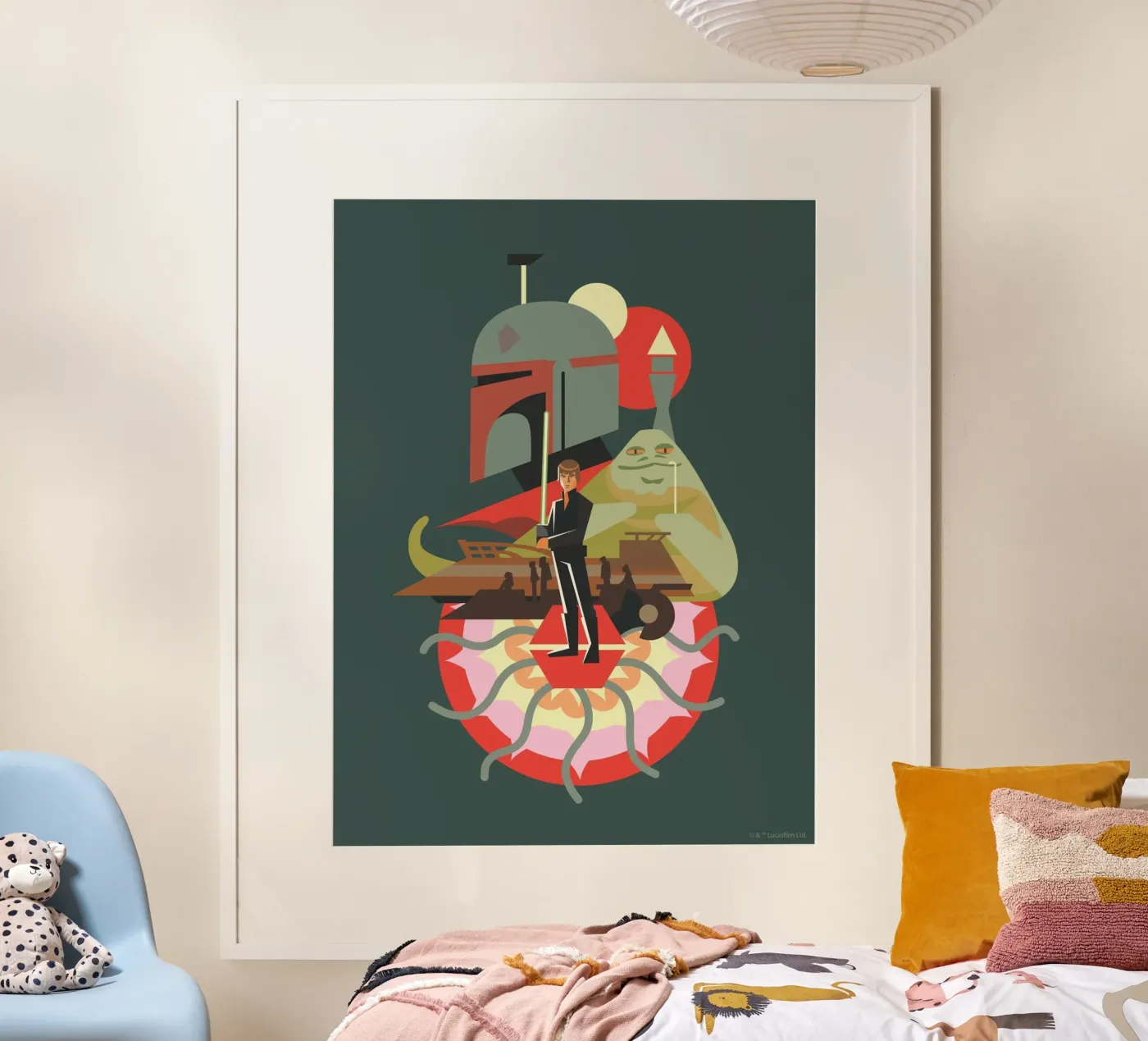 Jabbas Fall Poster von Star Wars