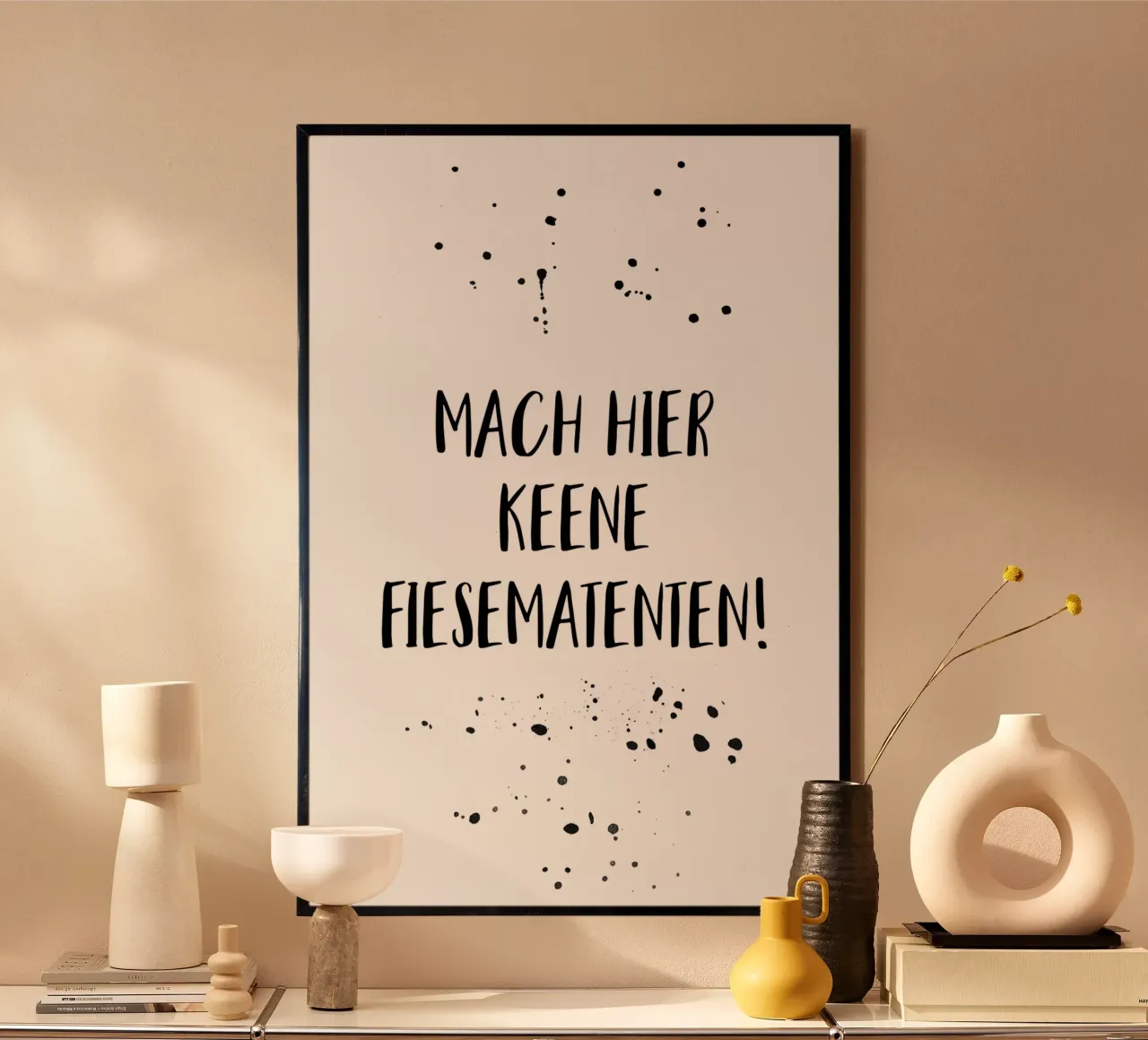 Berliner Schnauze MACH HIER KEENE FIESEMATENTEN carta hahnemühle da Melanie Viola