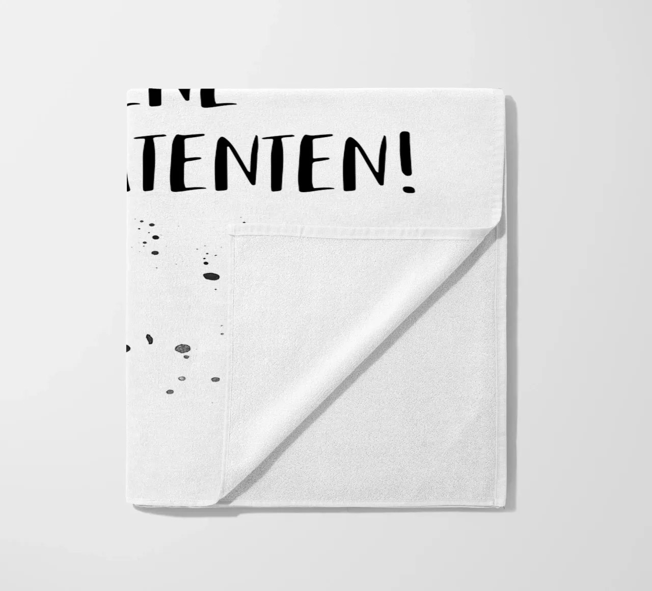 Berliner Schnauze MACH HIER KEENE FIESEMATENTEN telo mare da Melanie Viola