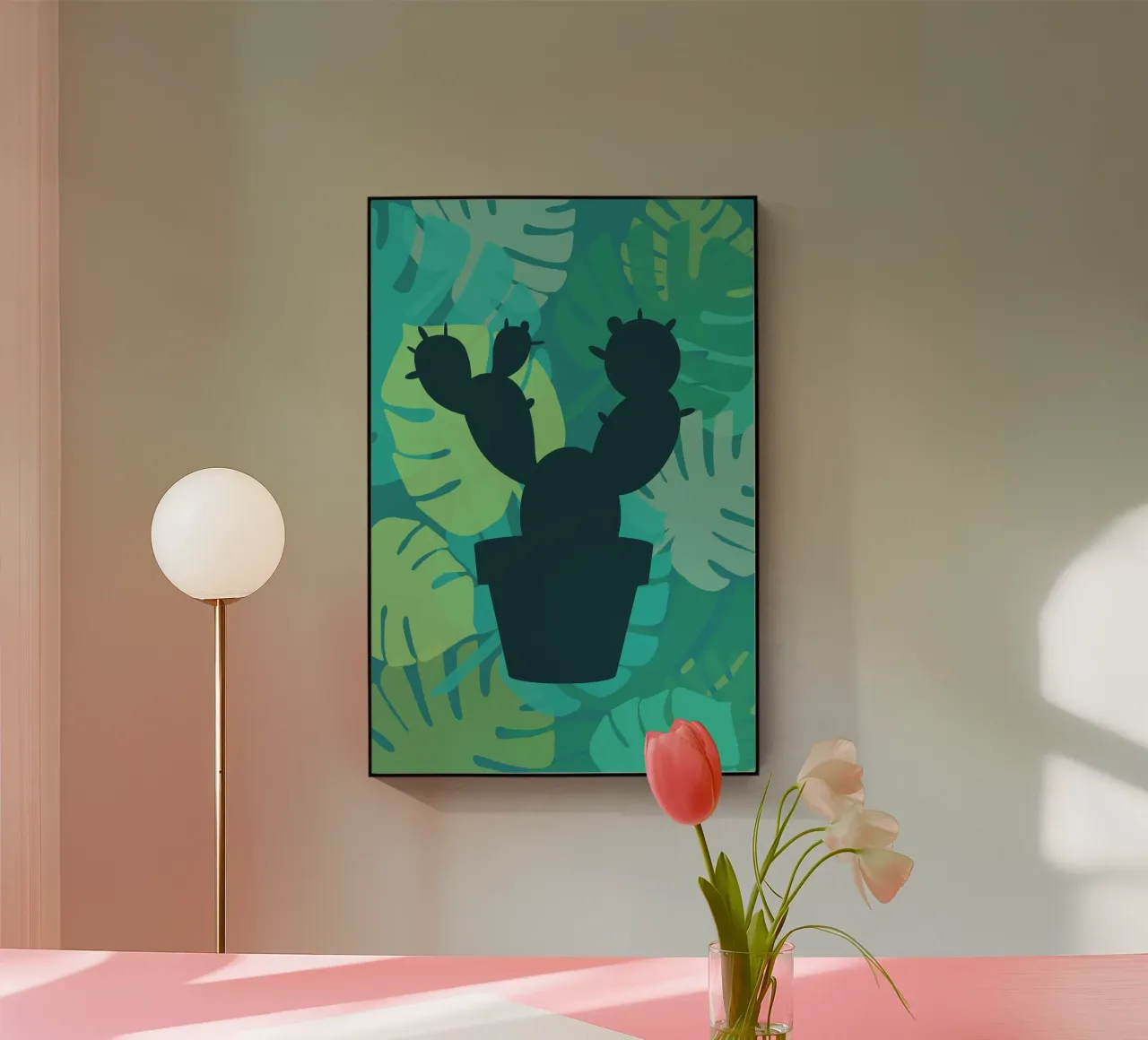 cactus acrylic glass by alexiableu