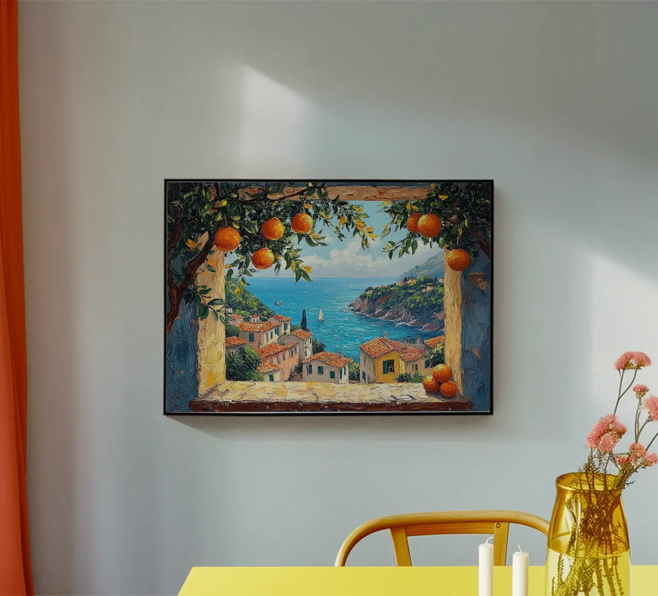 Brezza oceanica con cornice plexiglass da Nikis Art Studio