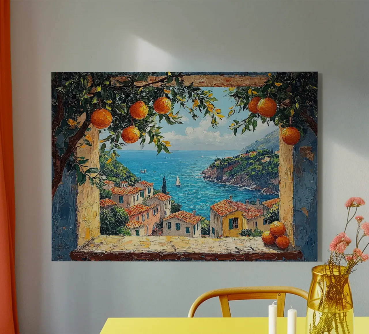 Brezza oceanica con cornice plexiglass da Nikis Art Studio