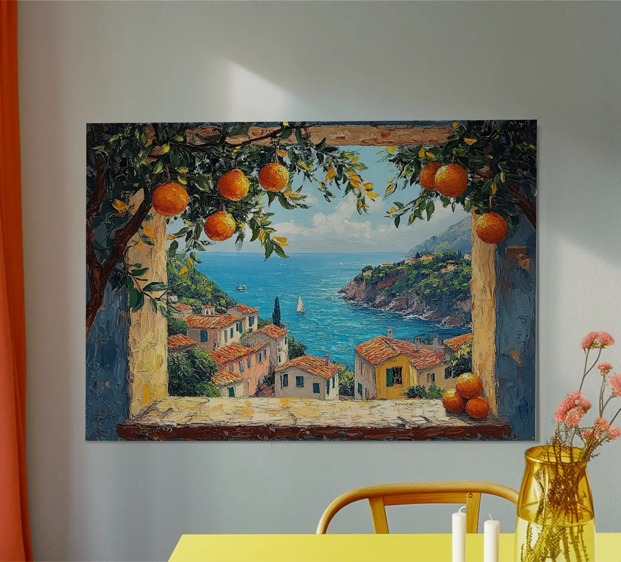 Ocean Breeze Framed poster by Nikis Art Studio