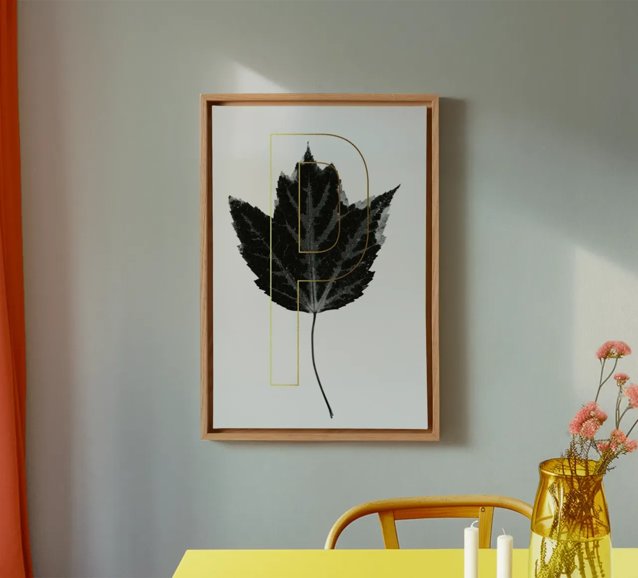 ABC Plants - P tela con Cornice a cassetta da typealive