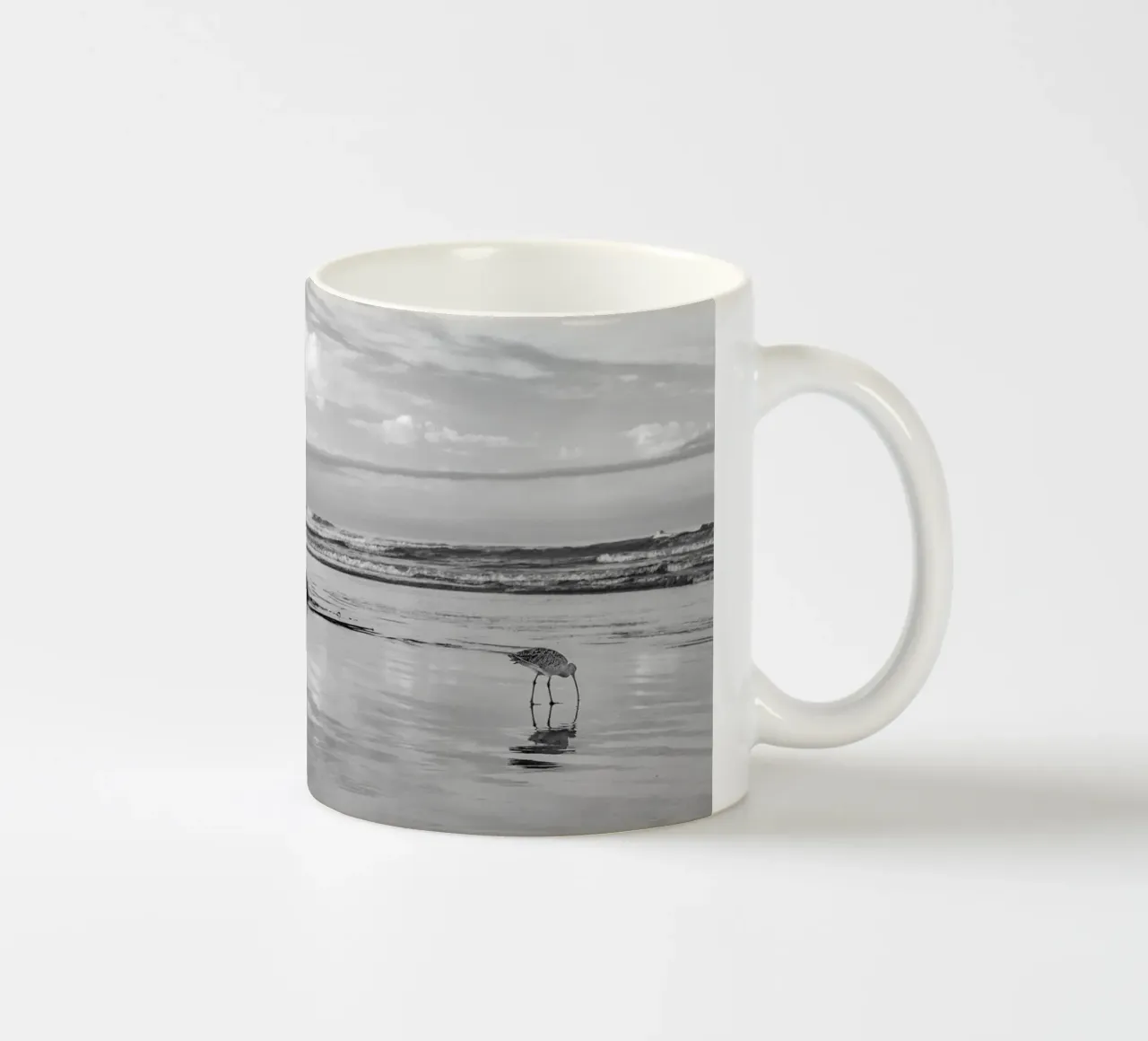 Morro Rock on the coast of California ceramic mug by Barbara Buderath Fotodesign