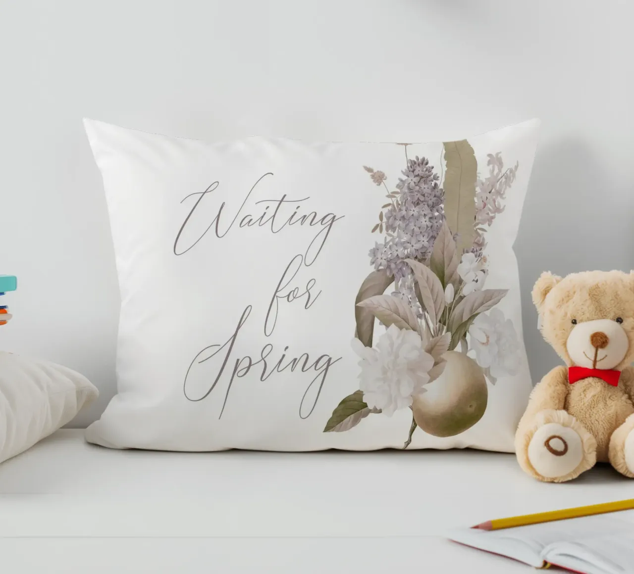 Aspettando la primavera: Una promessa in fiore cuscino da Flower Garden - Uta Naumann