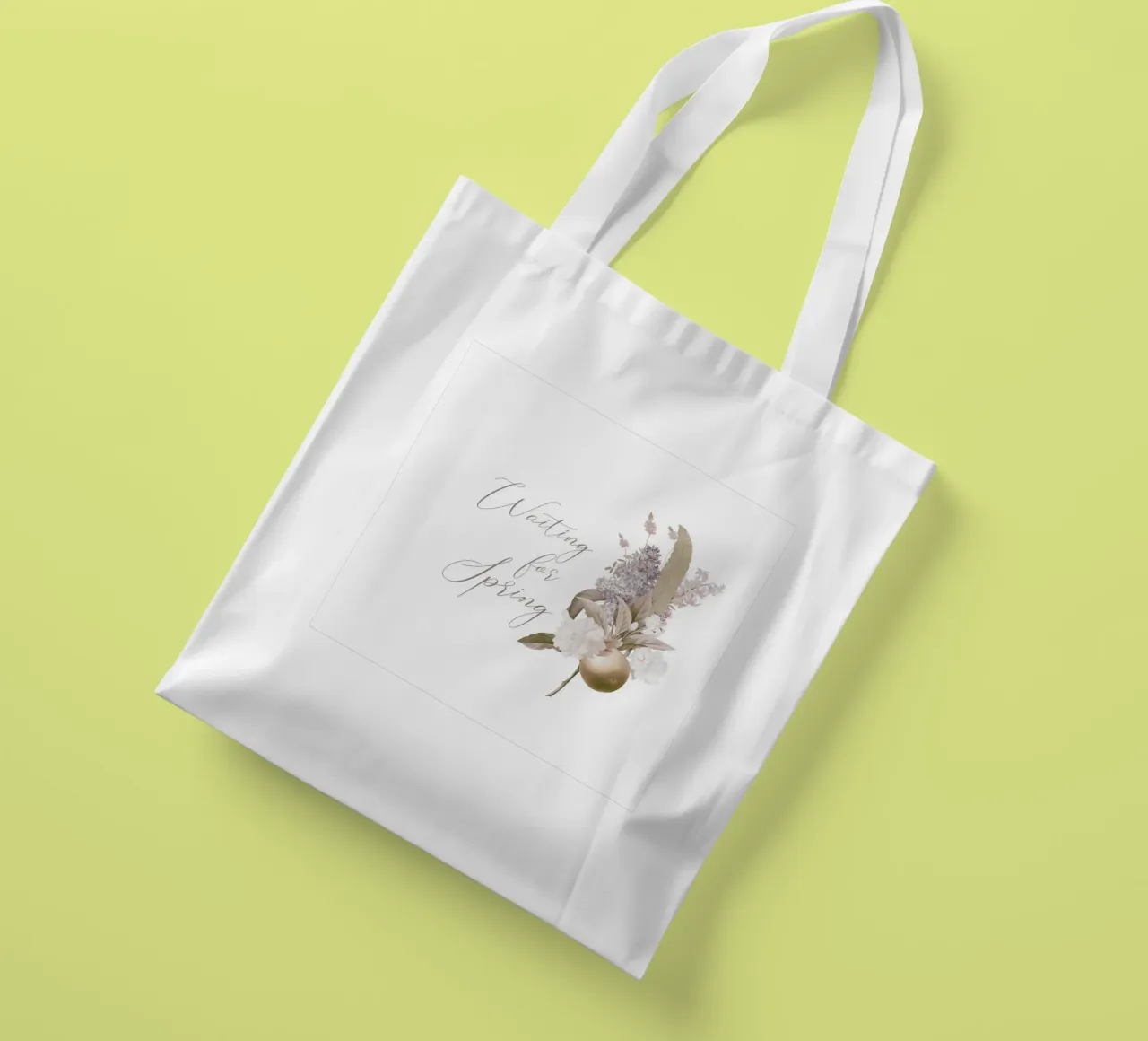 Aspettando la primavera: Una promessa in fiore borsa in juta da Flower Garden - Uta Naumann