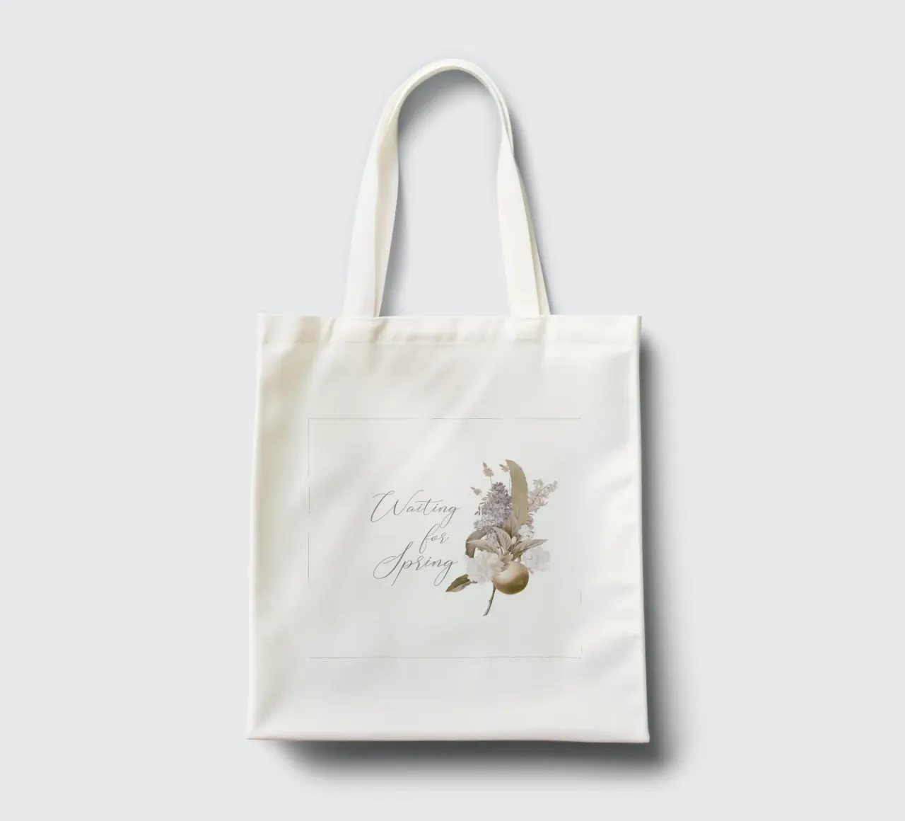Aspettando la primavera: Una promessa in fiore borsa in juta da Flower Garden - Uta Naumann