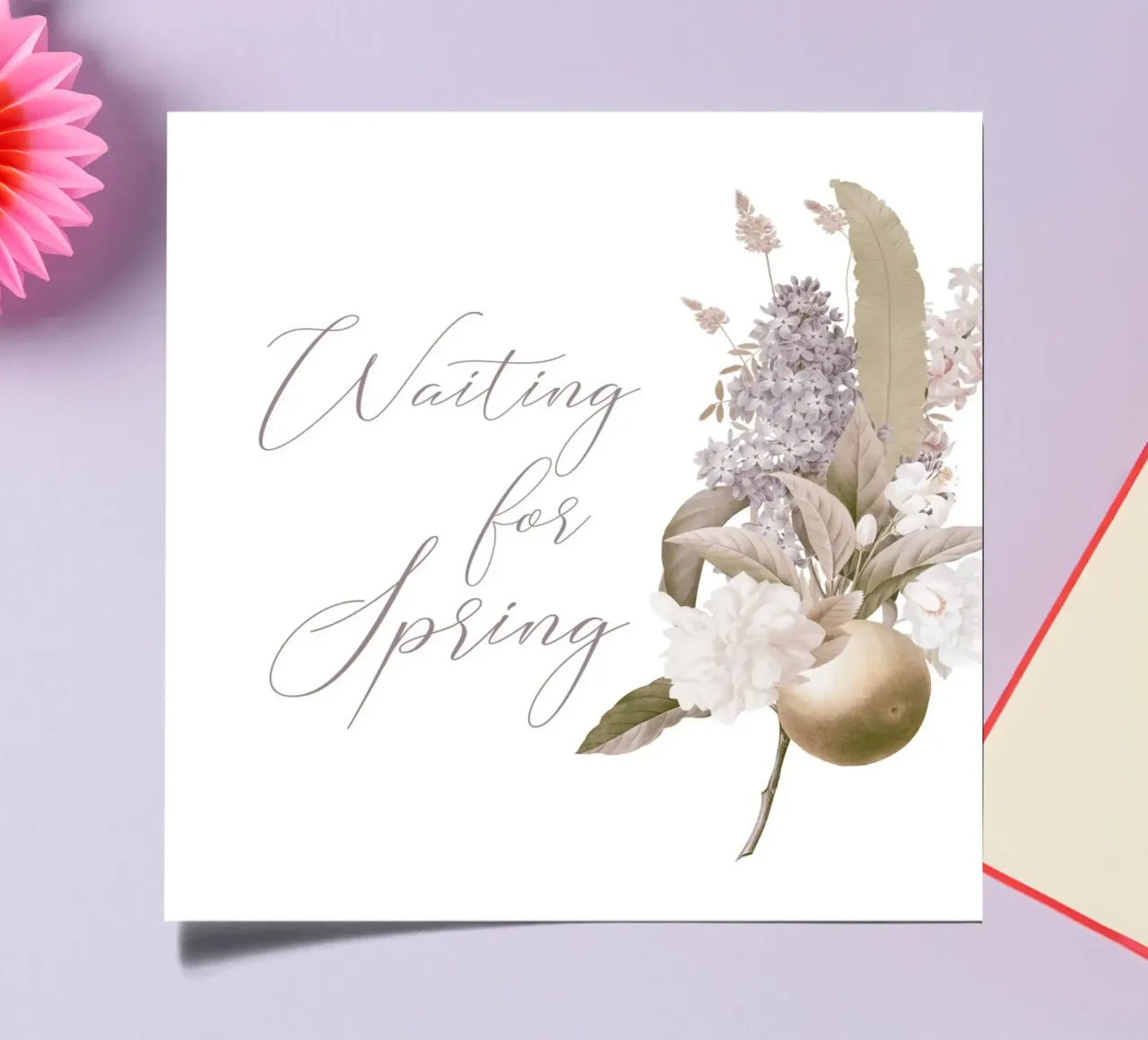 Waiting for Spring: A Blooming Promise sticker sheet by Flower Garden - Uta Naumann