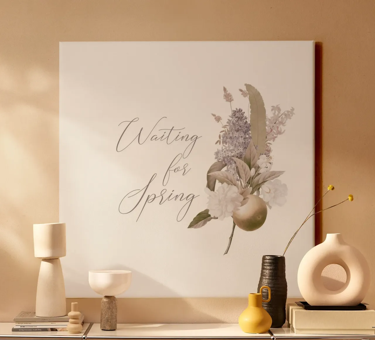 Waiting for Spring: A Blooming Promise canvas by Flower Garden - Uta Naumann