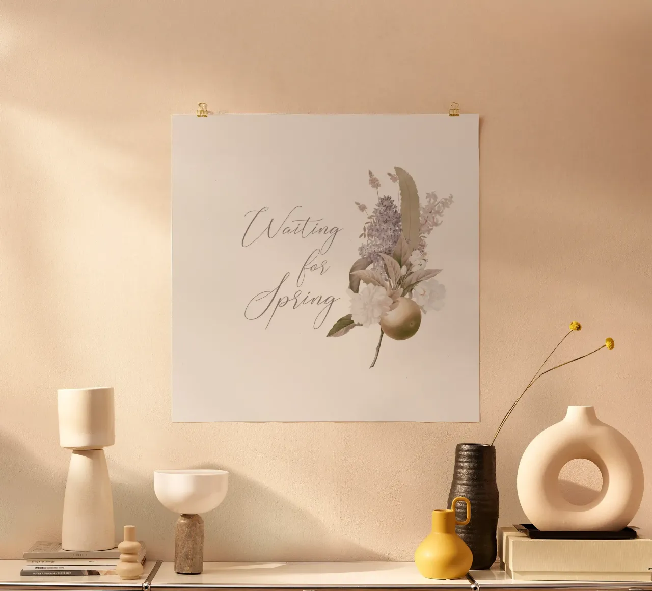 Warten auf den Frühling: Ein blühendes Versprechen Poster von Flower Garden - Uta Naumann