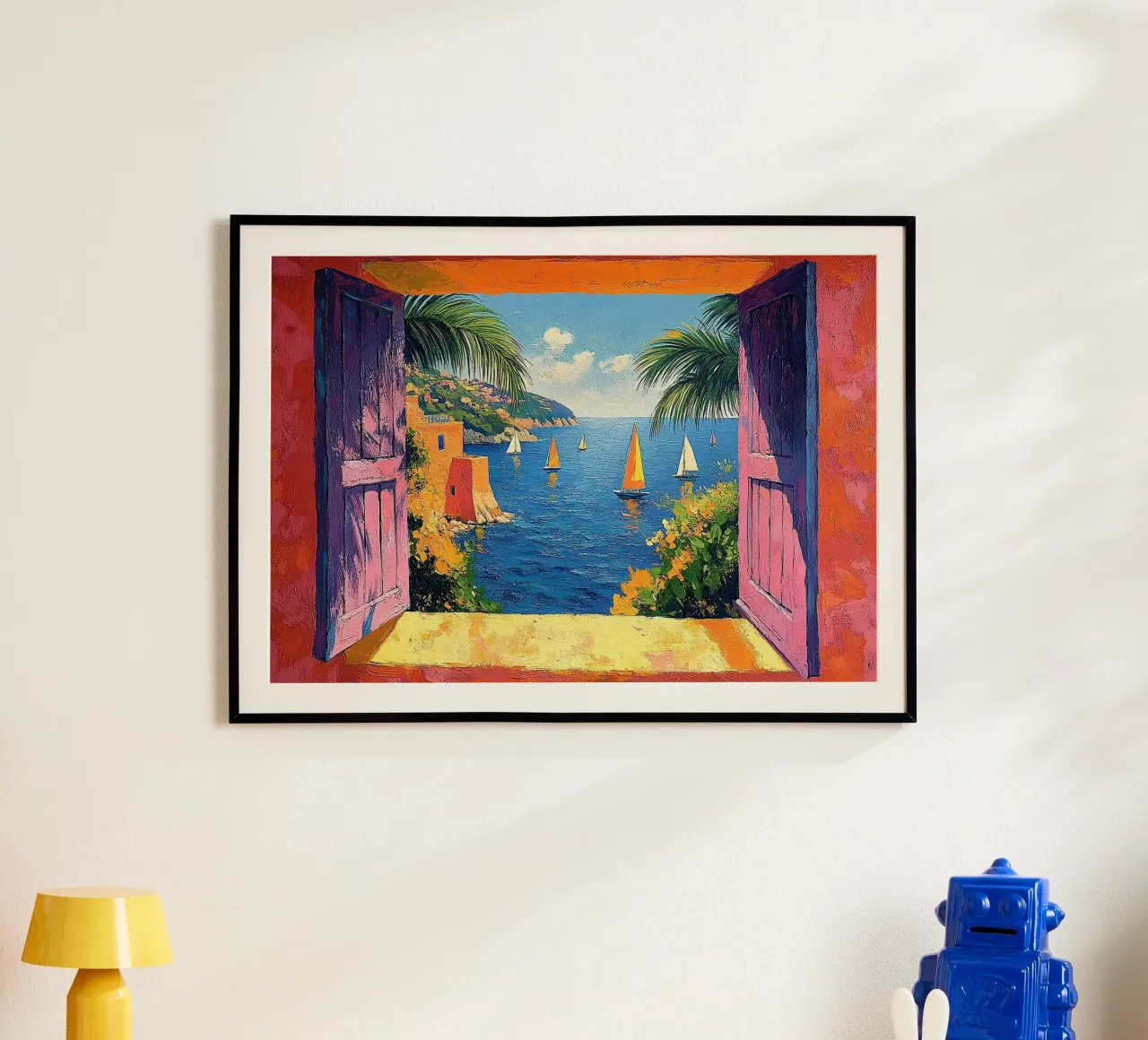 Matisse inspire "Une fenêtre pour rêver" poster de Nikis Art Studio