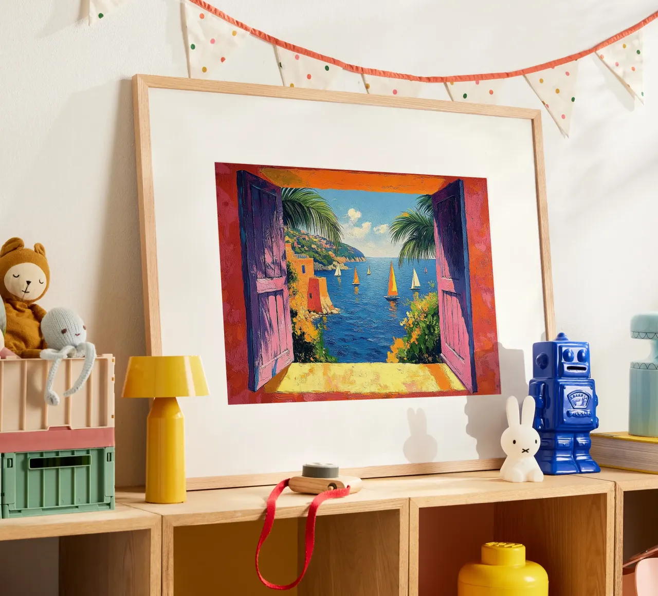 Matisse inspire "Une fenêtre pour rêver" poster de Nikis Art Studio