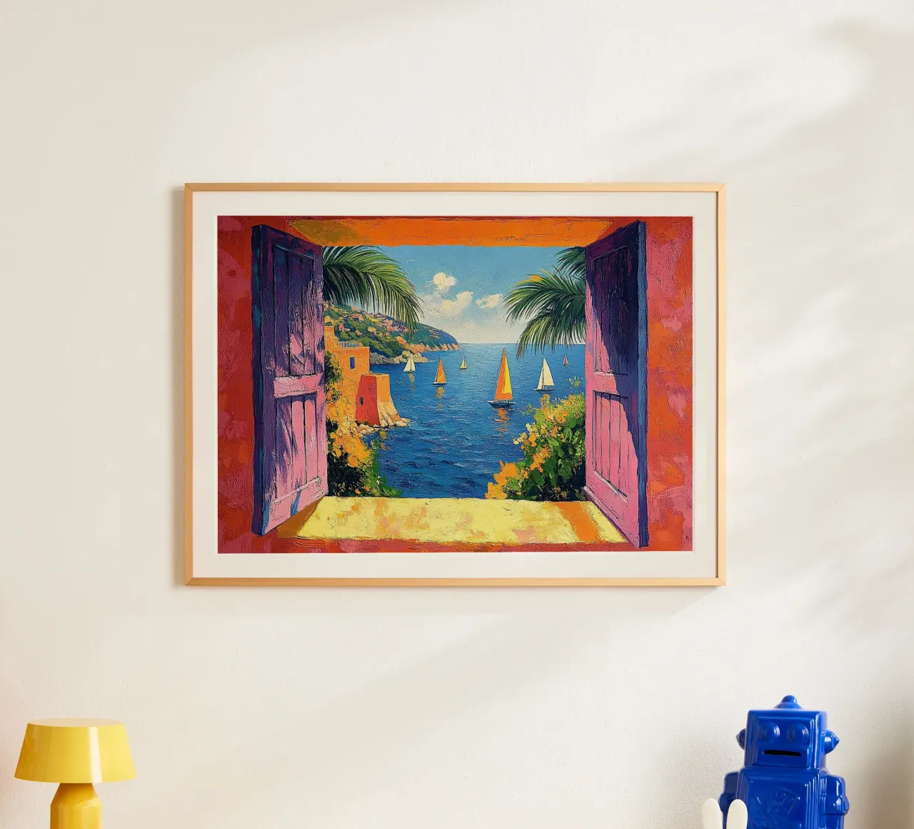 Matisse inspire "Une fenêtre pour rêver" poster de Nikis Art Studio