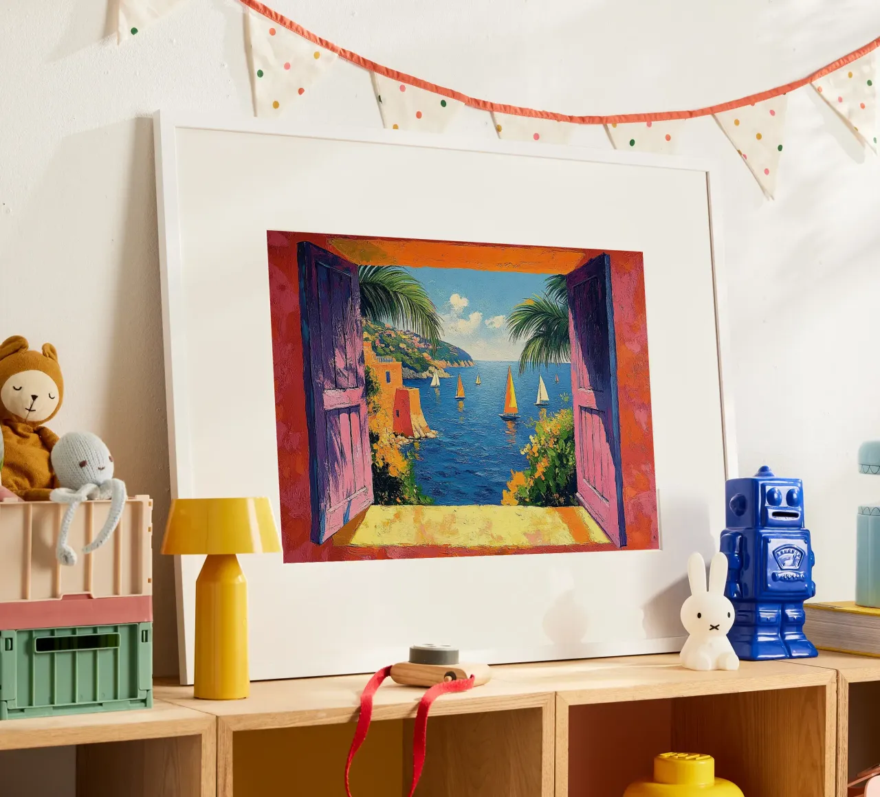 Matisse inspire "Une fenêtre pour rêver" poster de Nikis Art Studio