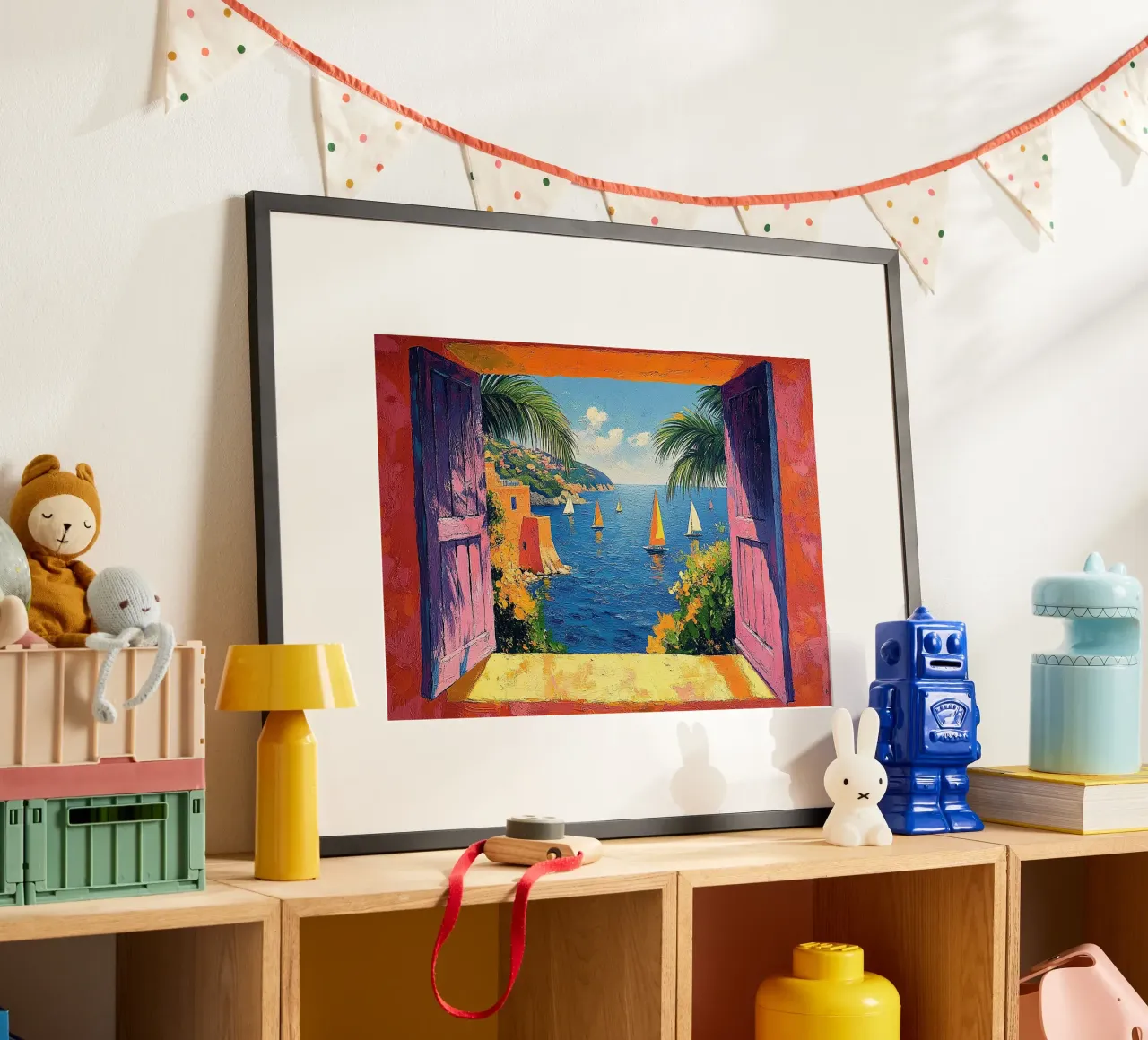 Matisse inspire "Une fenêtre pour rêver" poster de Nikis Art Studio