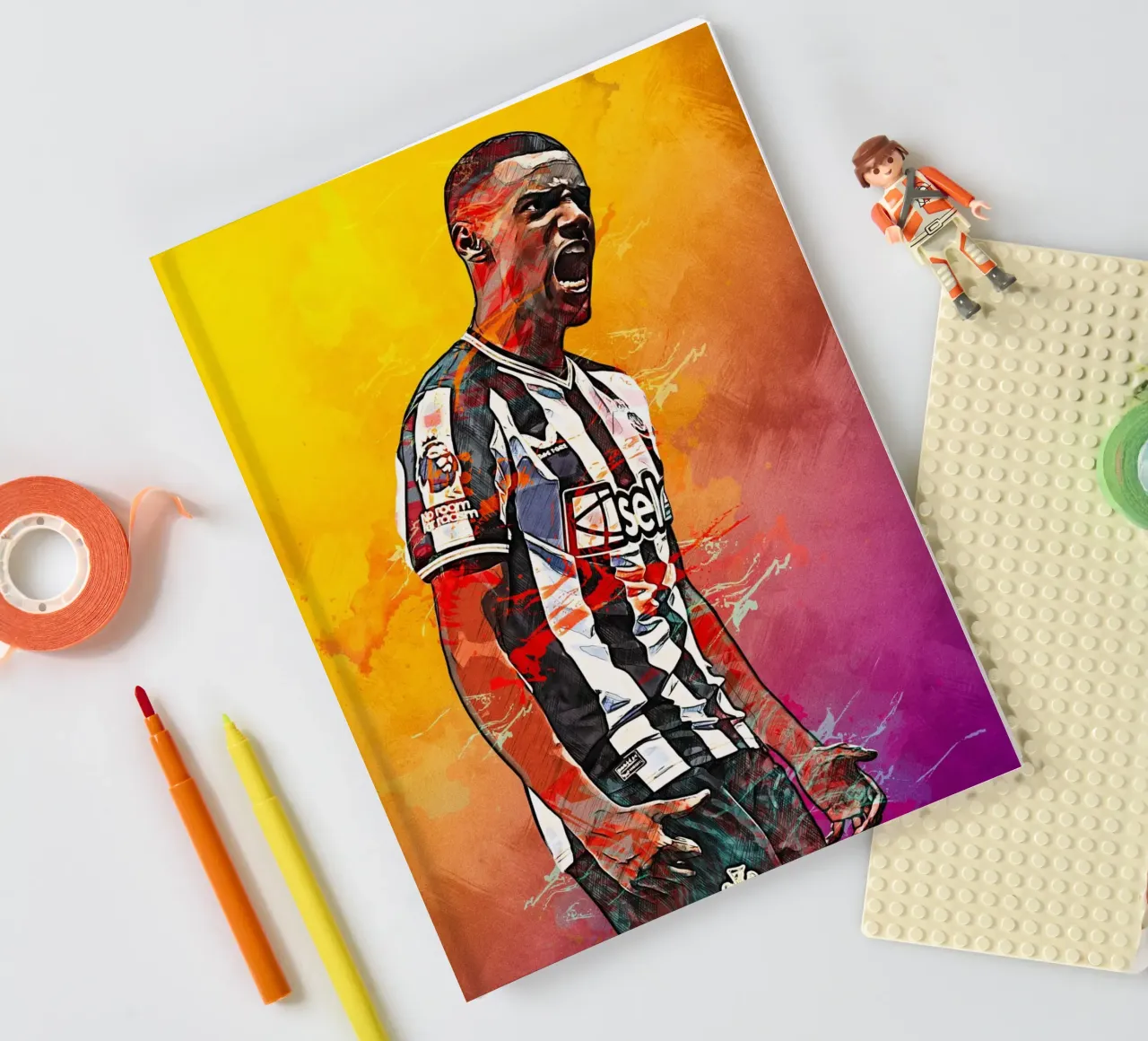 Alexander Isak notebook by tenten