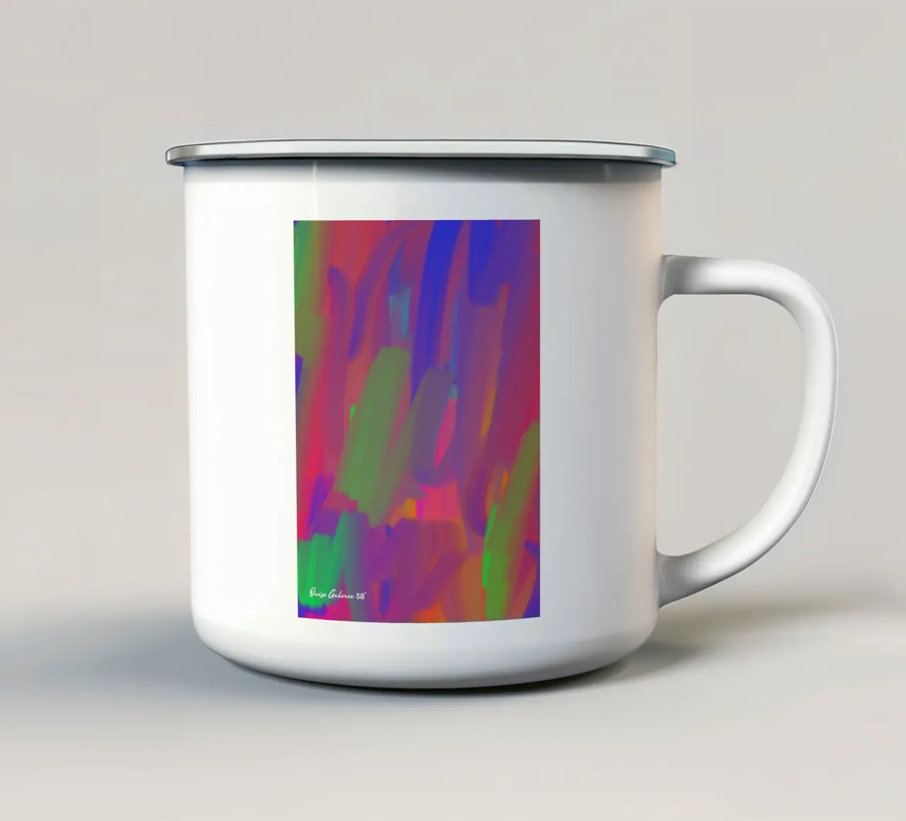 Dusk Petals tazza in smalto da Mike Leymi