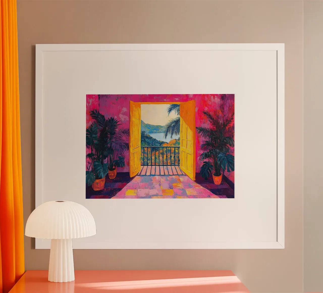 Henri Matisse inspireert "Levendige ontsnapping poster van Nikis Art Studio