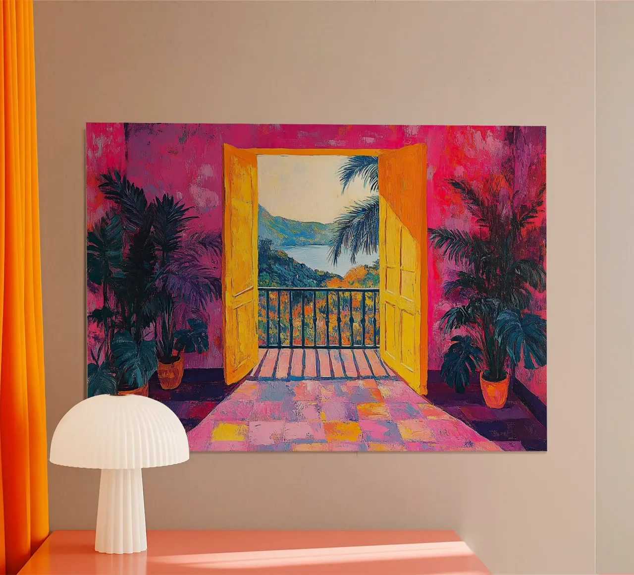 Henri Matisse inspireert "Levendige ontsnapping poster van Nikis Art Studio