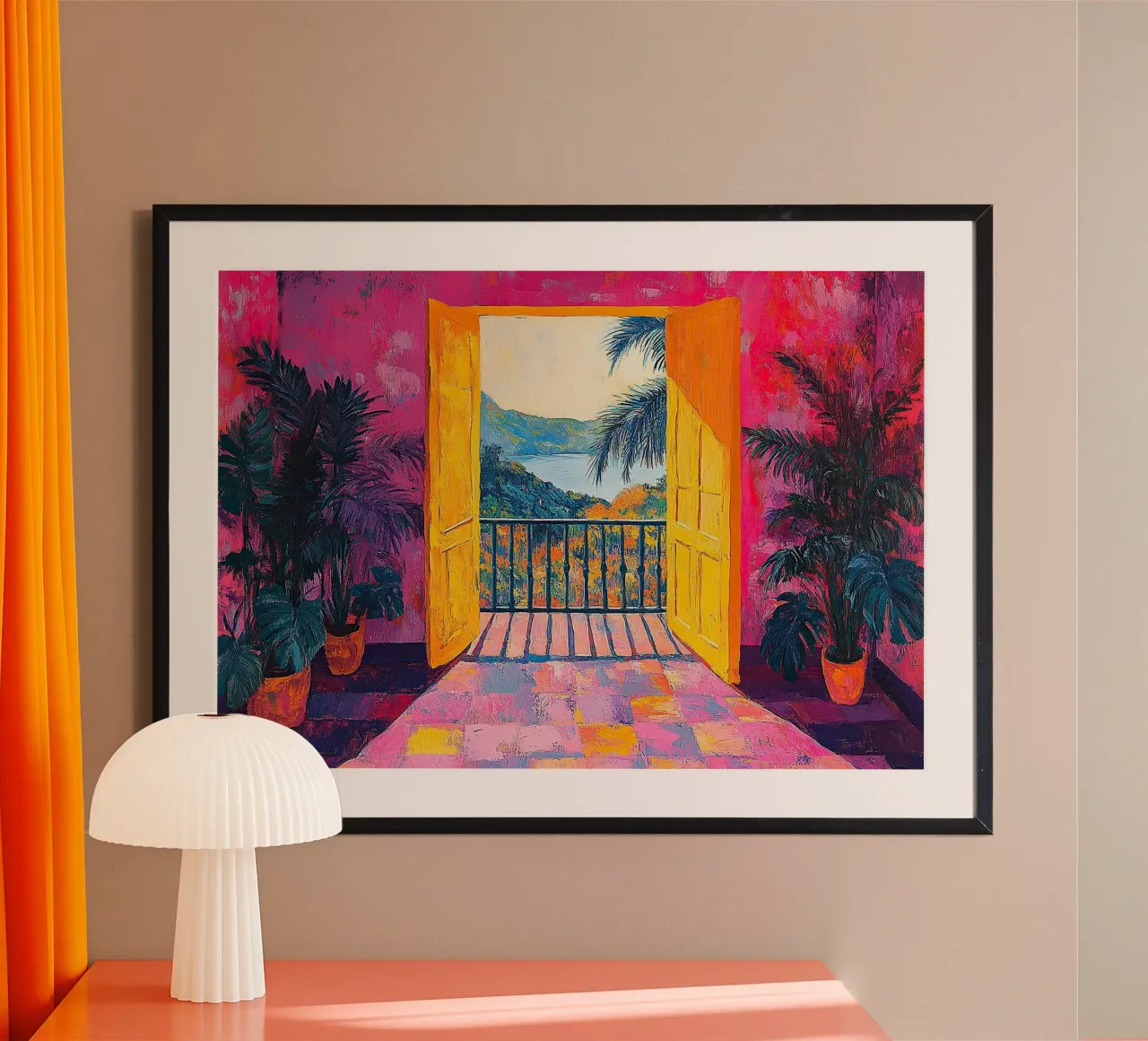 Henri Matisse inspireert "Levendige ontsnapping poster van Nikis Art Studio