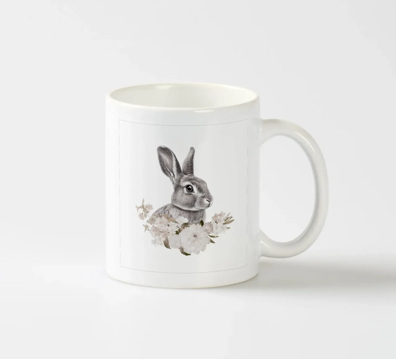 Fascino vintage: Coniglietto di Pasqua in fiore tazza in ceramica da Flower Garden - Uta Naumann