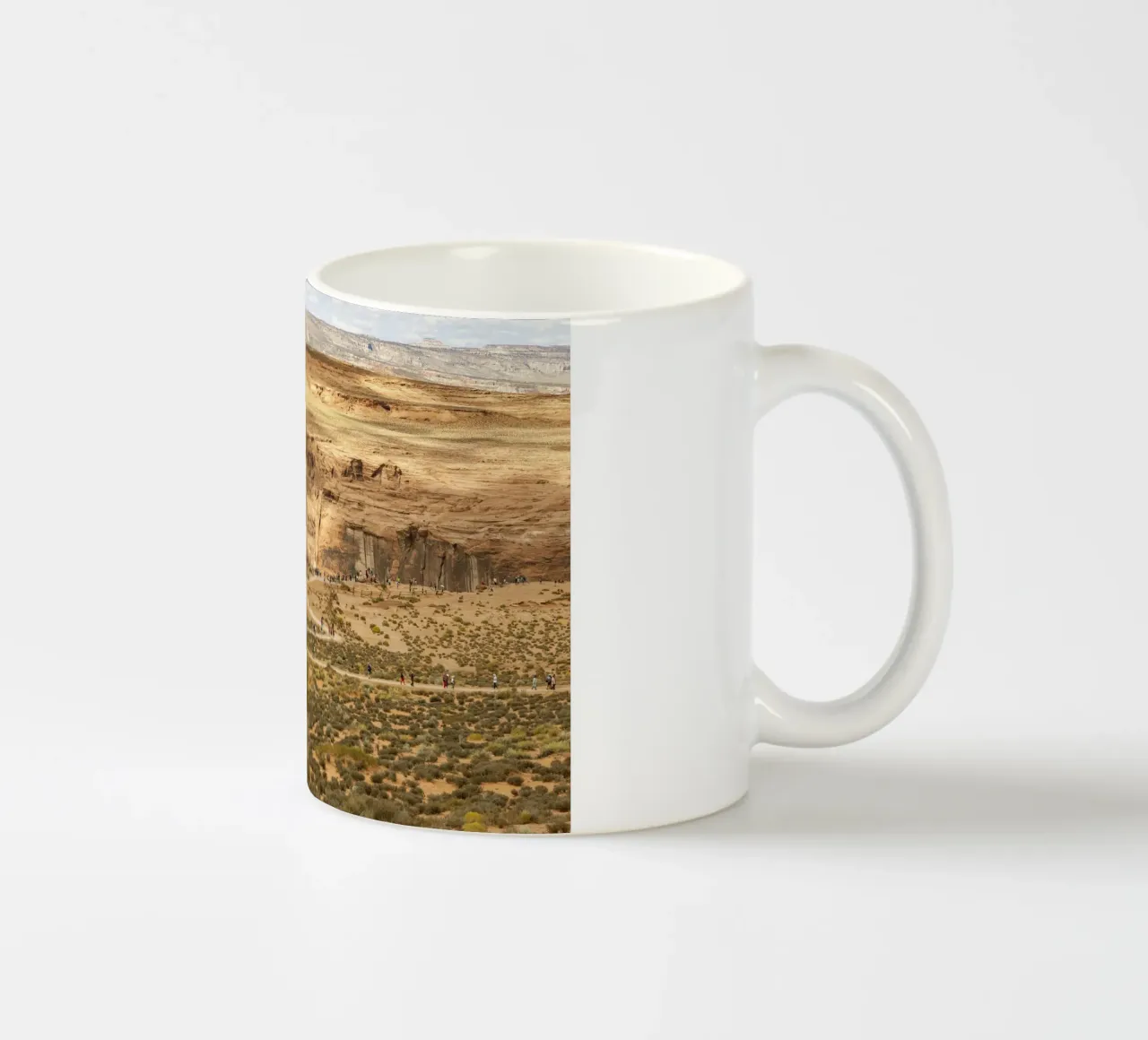 Path to Horseshoe Canyon in the US state of Utah ceramic mug by Barbara Buderath Fotodesign
