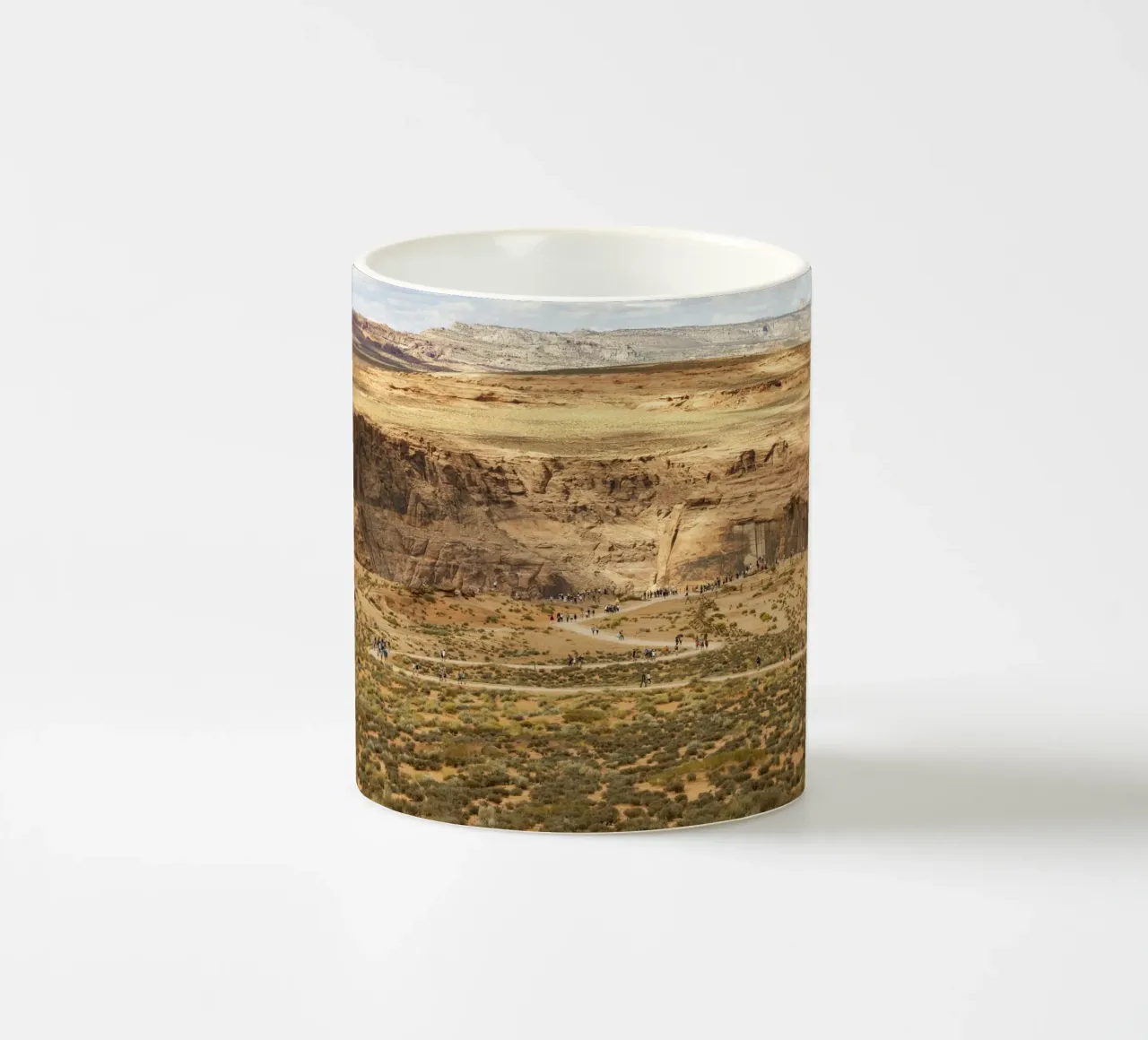Path to Horseshoe Canyon in the US state of Utah ceramic mug by Barbara Buderath Fotodesign