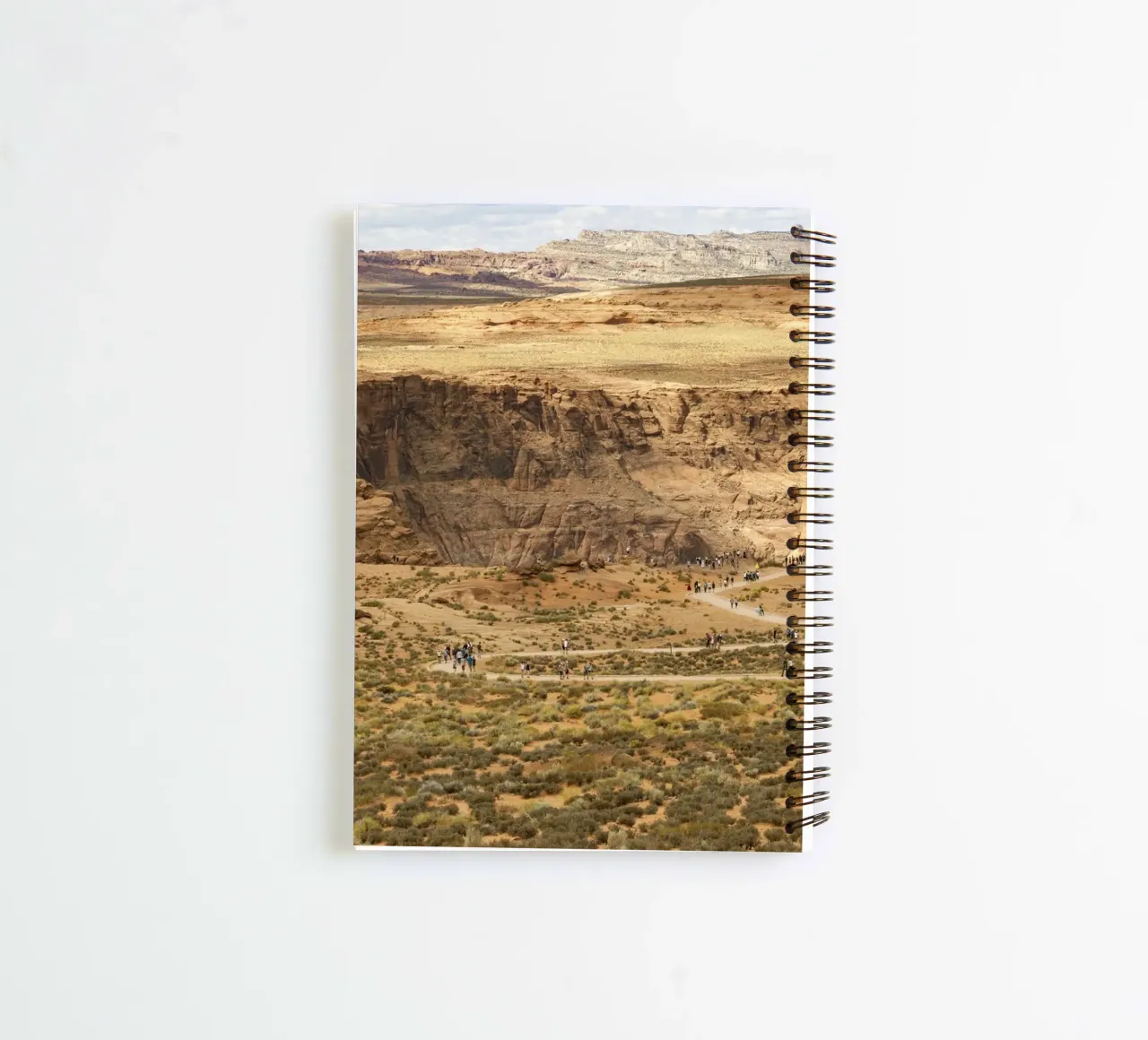 Path to Horseshoe Canyon in the US state of Utah spiral notebook by Barbara Buderath Fotodesign