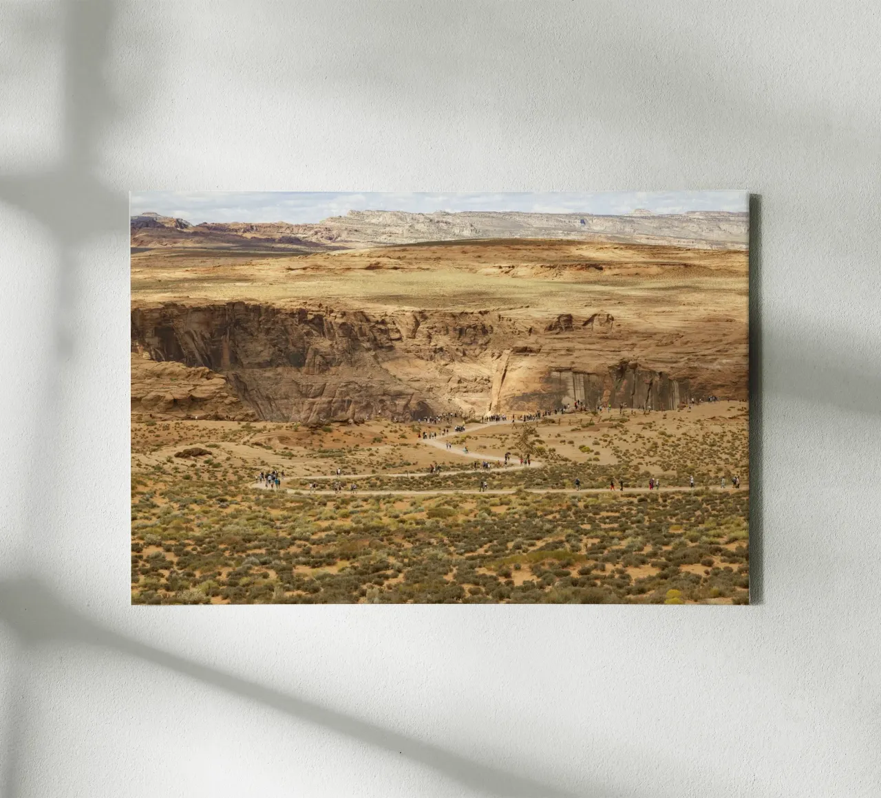 Path to Horseshoe Canyon in the US state of Utah canvas by Barbara Buderath Fotodesign