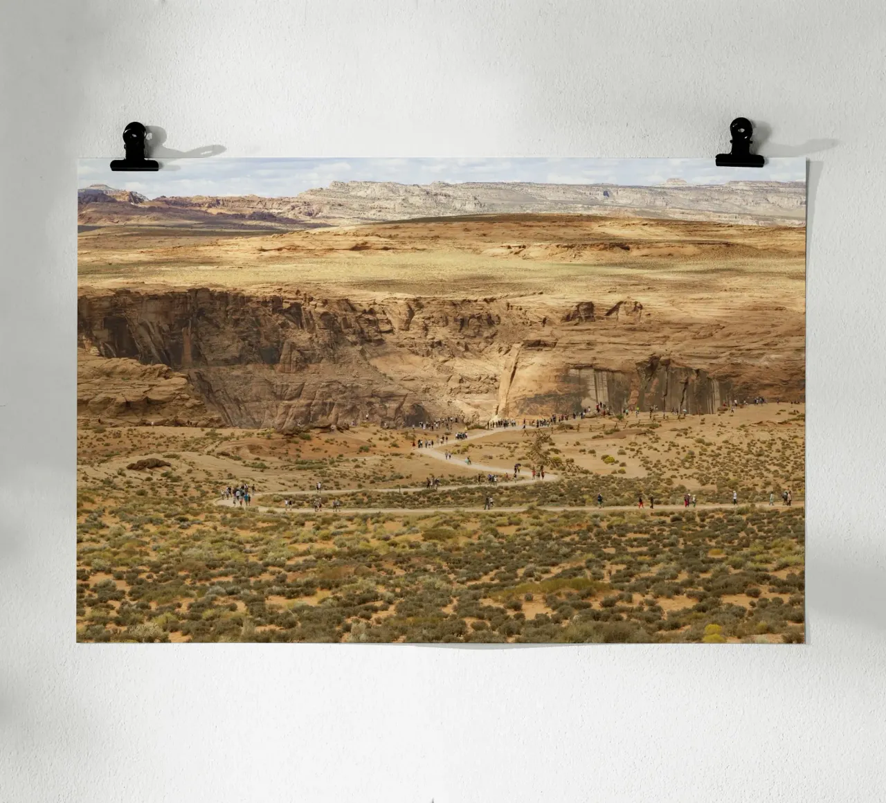 Path to Horseshoe Canyon in the US state of Utah hahnemühle by Barbara Buderath Fotodesign
