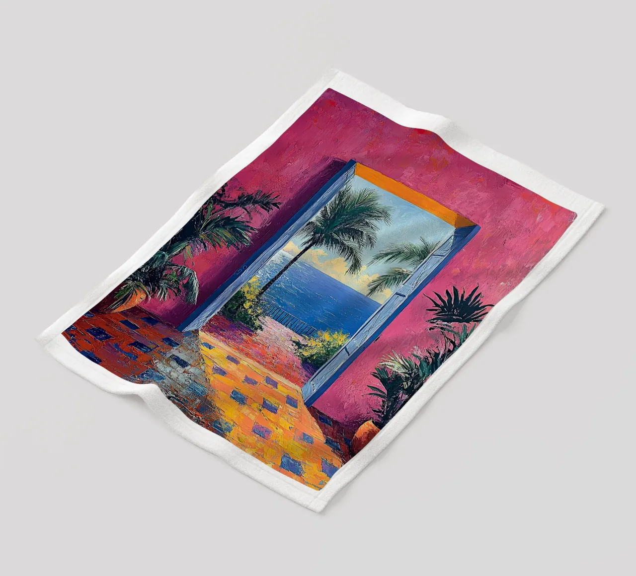 Orizzonti morbidi coperta in pile da Nikis Art Studio