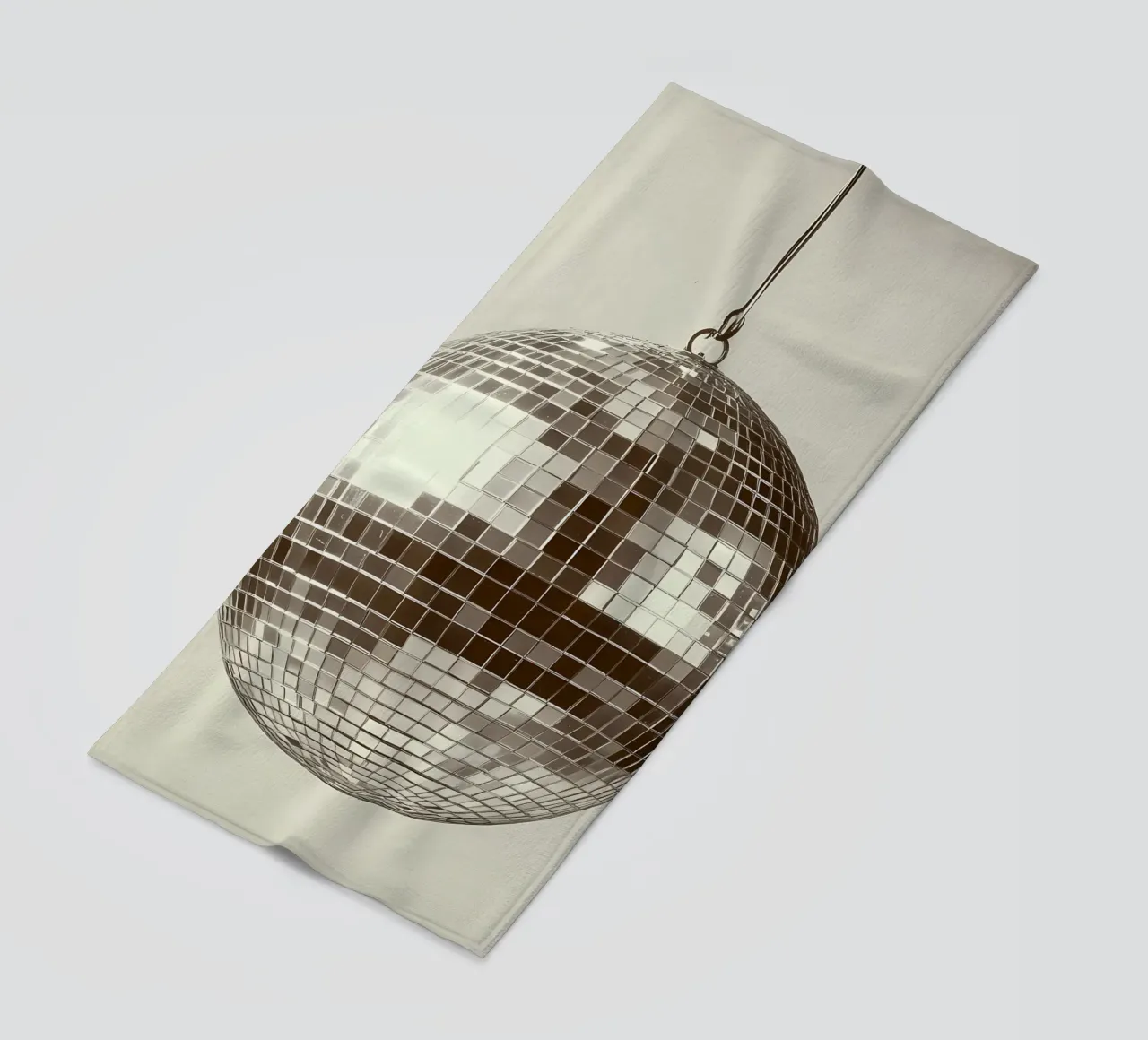 Palla da discoteca, palla a specchio telo mare da IamHomeStudio