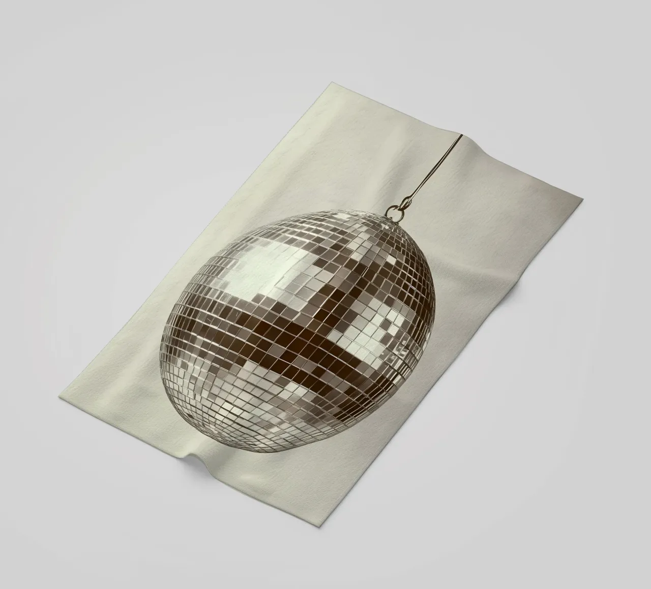 Palla da discoteca, palla a specchio telo mare da IamHomeStudio