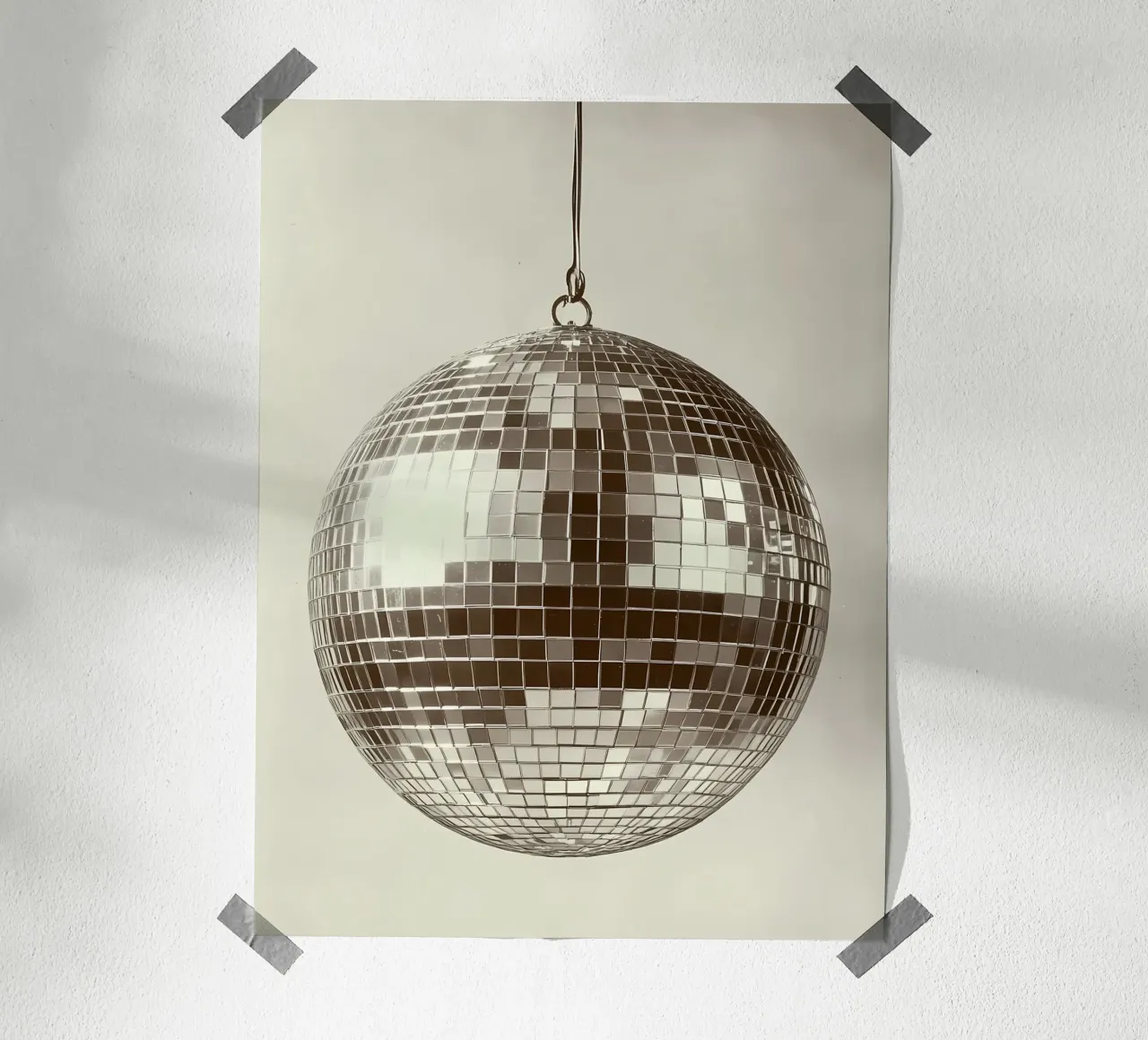 Palla da discoteca, palla a specchio carta hahnemühle da IamHomeStudio