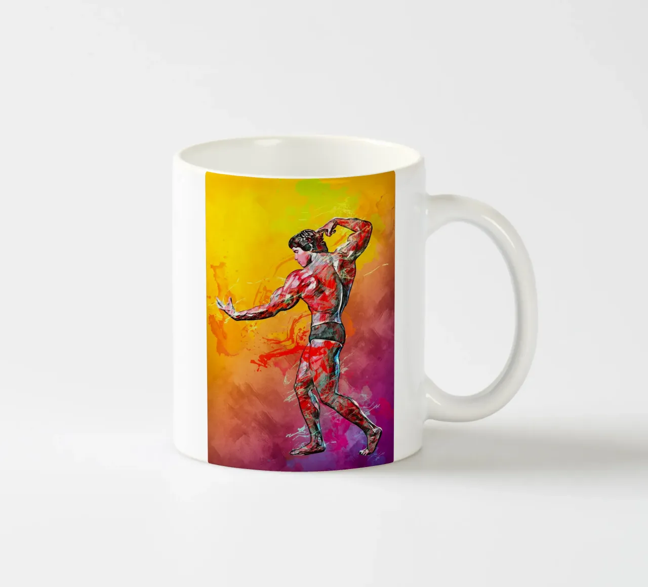Arnold Schwarzenegger tazza in ceramica da tenten