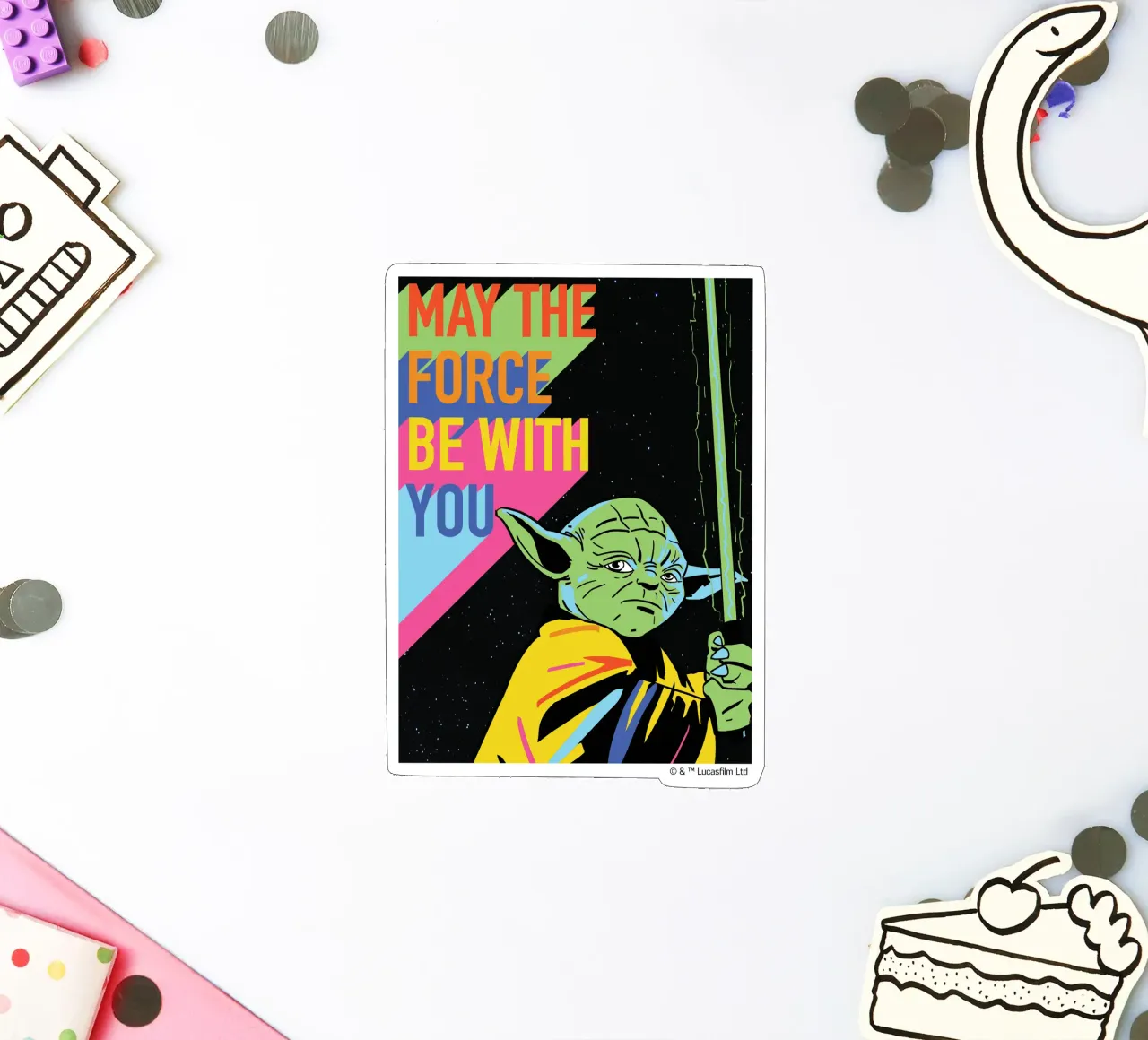 MAY THE FORCE BE WITH YOU Sticker von Star Wars - Sticker Shop