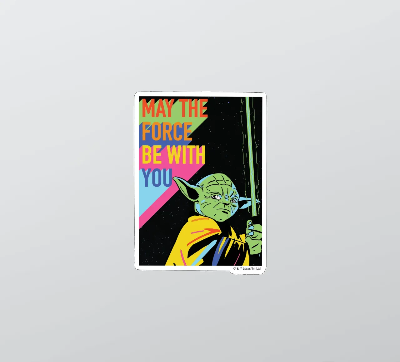 MAY THE FORCE BE WITH YOU Sticker von Star Wars - Sticker Shop