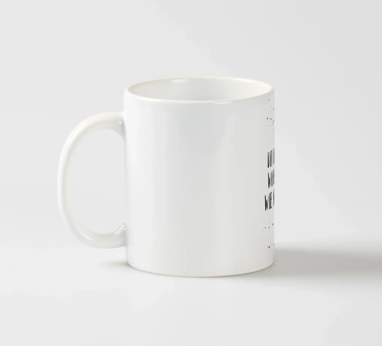 Berliner Schnauze DIT IS MIR WURSCHT tazza in ceramica da Melanie Viola