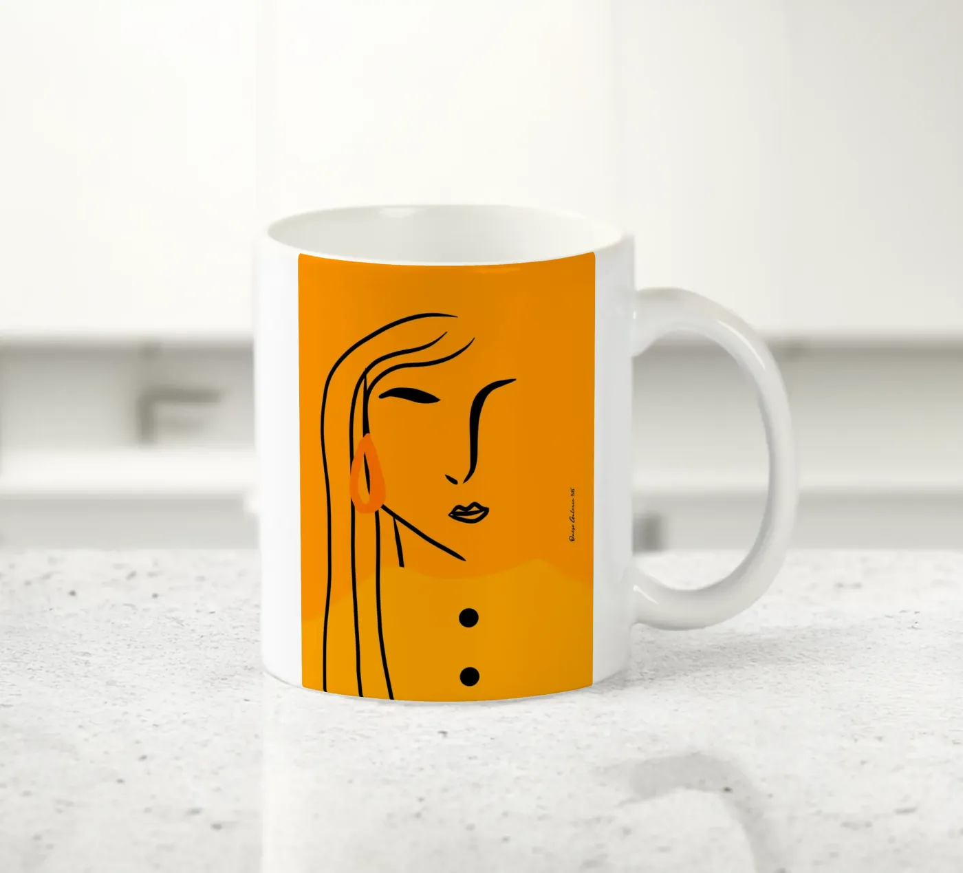 Cloud Veil tazza in ceramica da Mike Leymi