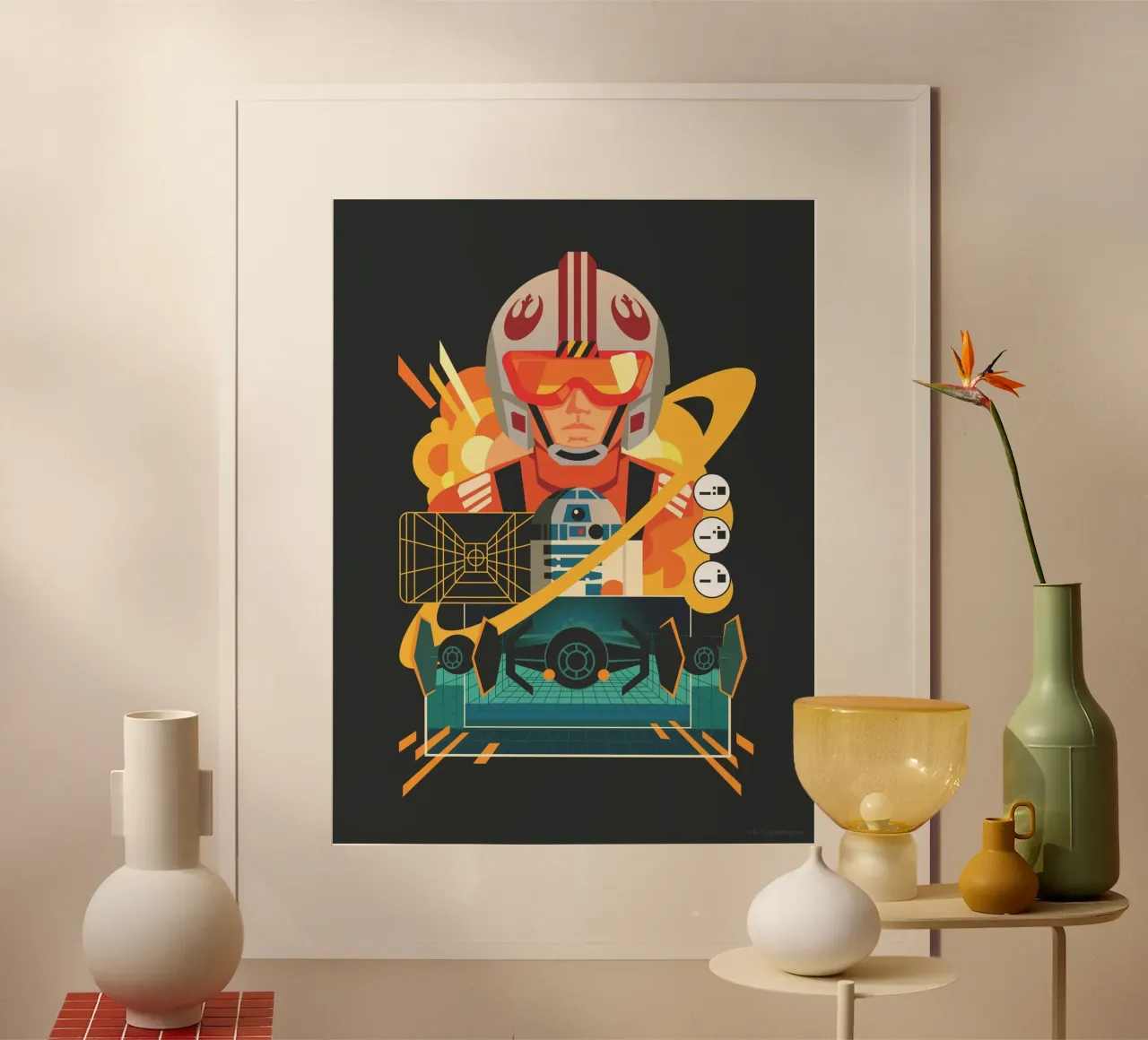 Rebellenpilot im Kampf Poster von Star Wars