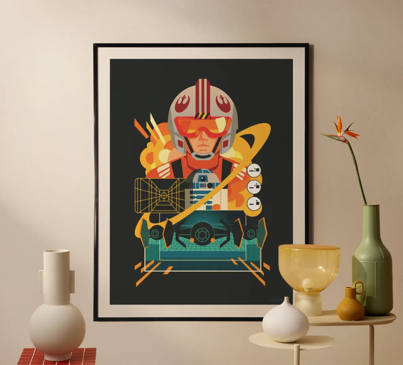 Rebellenpilot im Kampf Poster von Star Wars