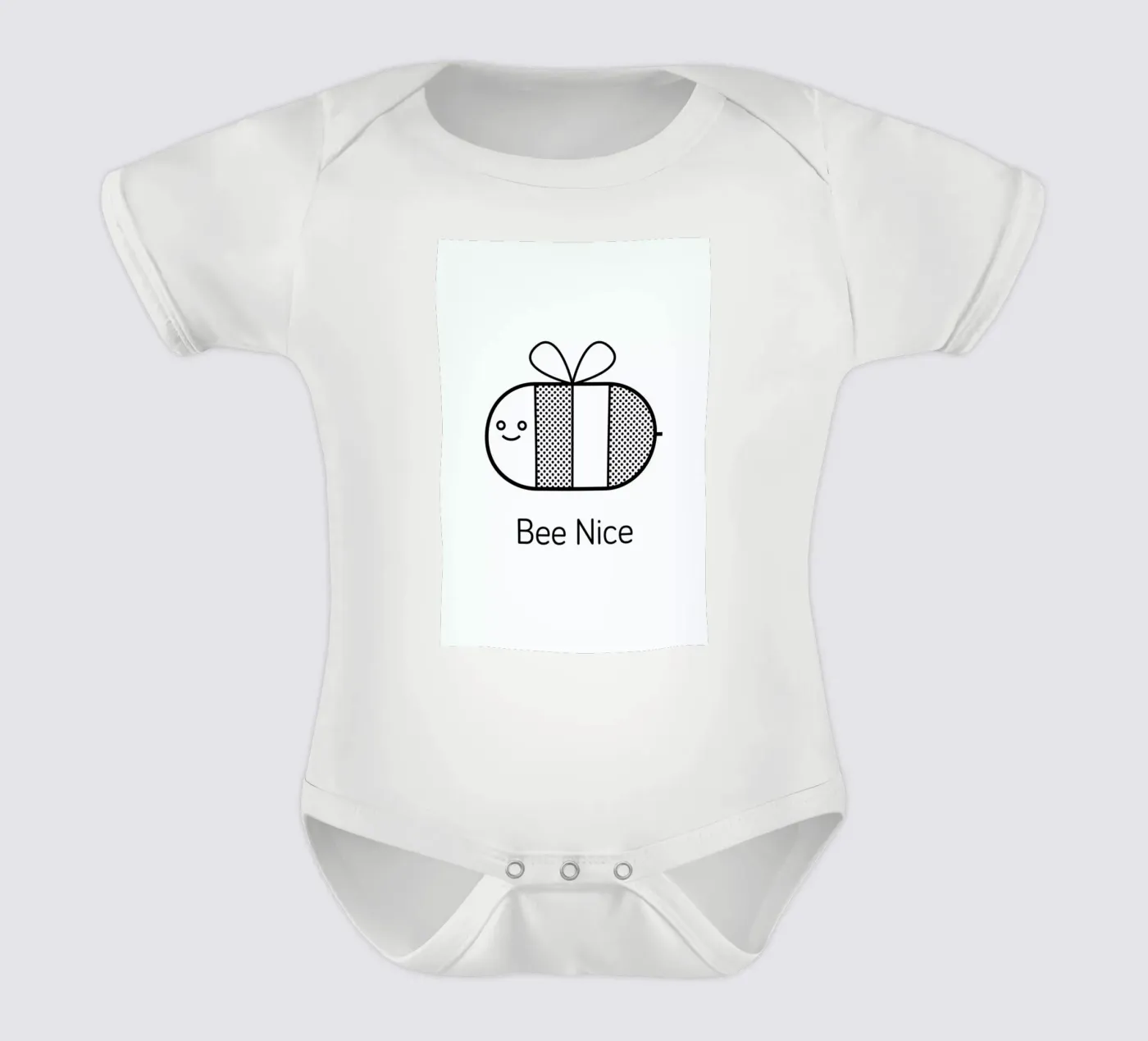 Bee short-sleeve baby romper by Chris Wharton
