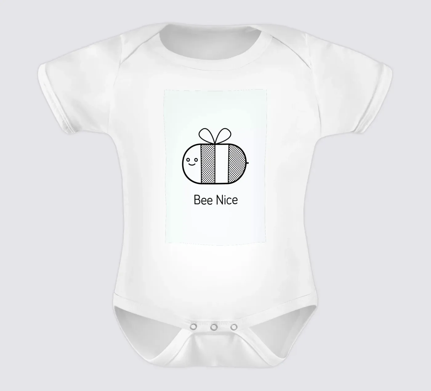Bee short-sleeve baby romper by Chris Wharton