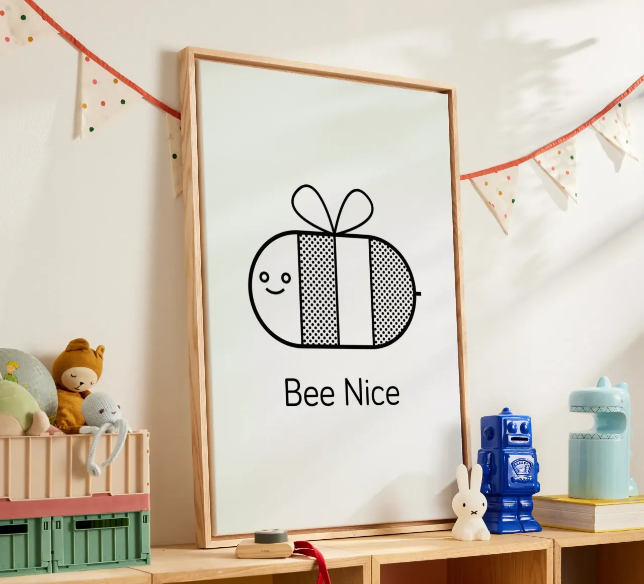Bee canvas met Baklijst van Chris Wharton