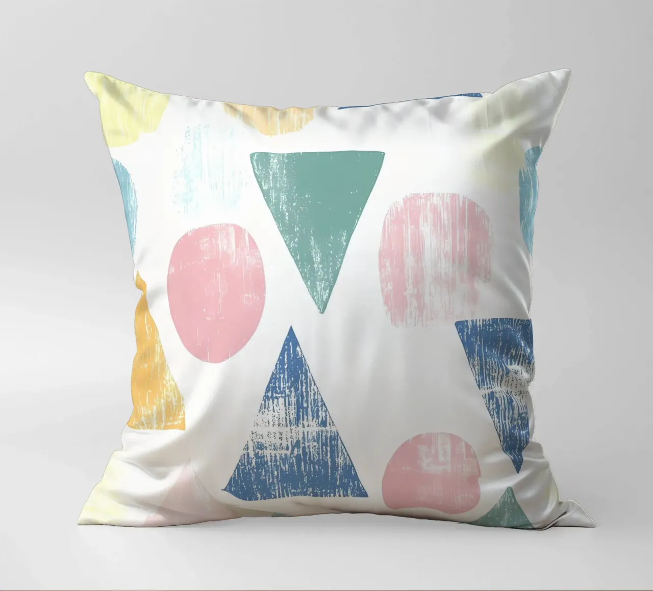 Forme colorate pastello cuscino da IamHomeStudio