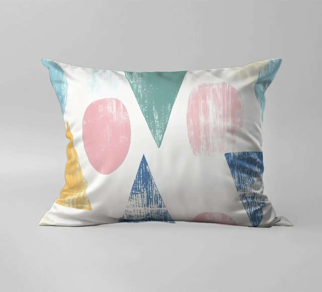 Forme colorate pastello cuscino da IamHomeStudio